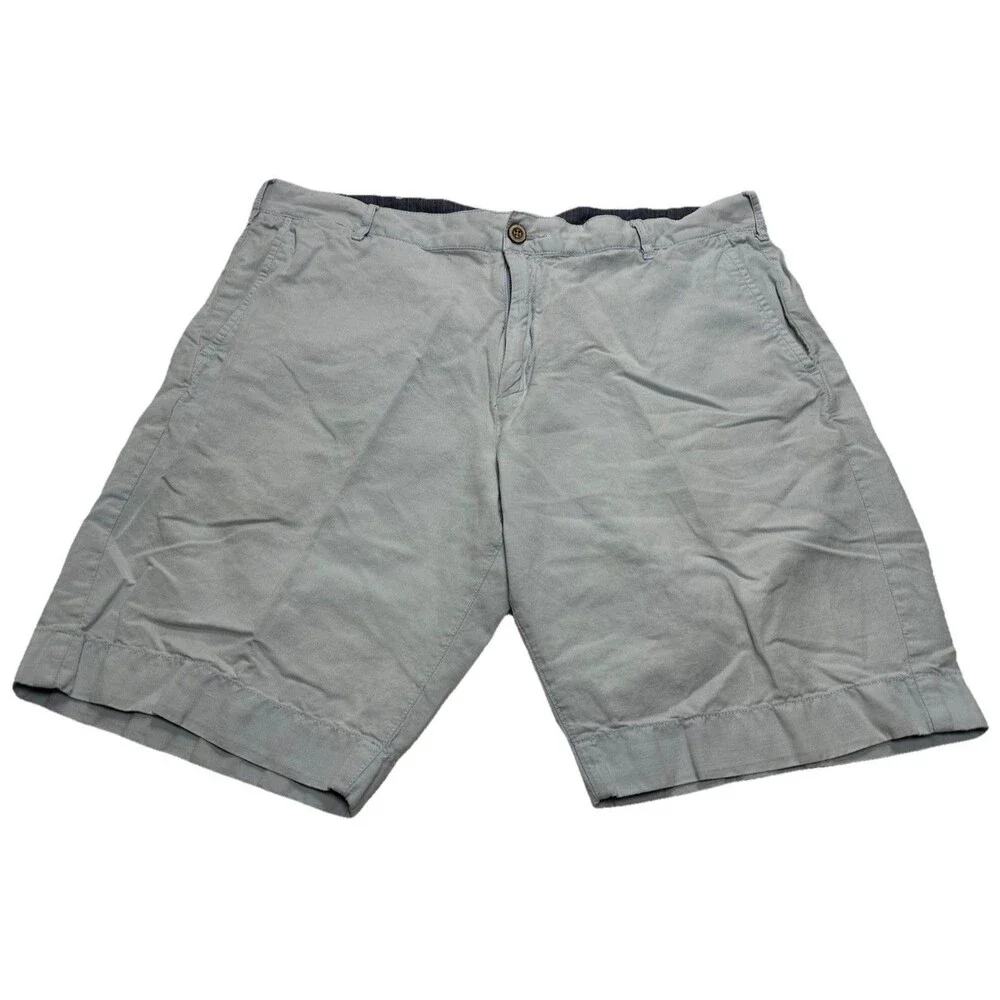 Men's Faherty Malibu Linen Blend Shorts 9
